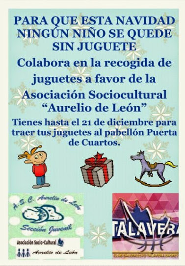 Recogida de Juguetes del CB Talavera Basket
